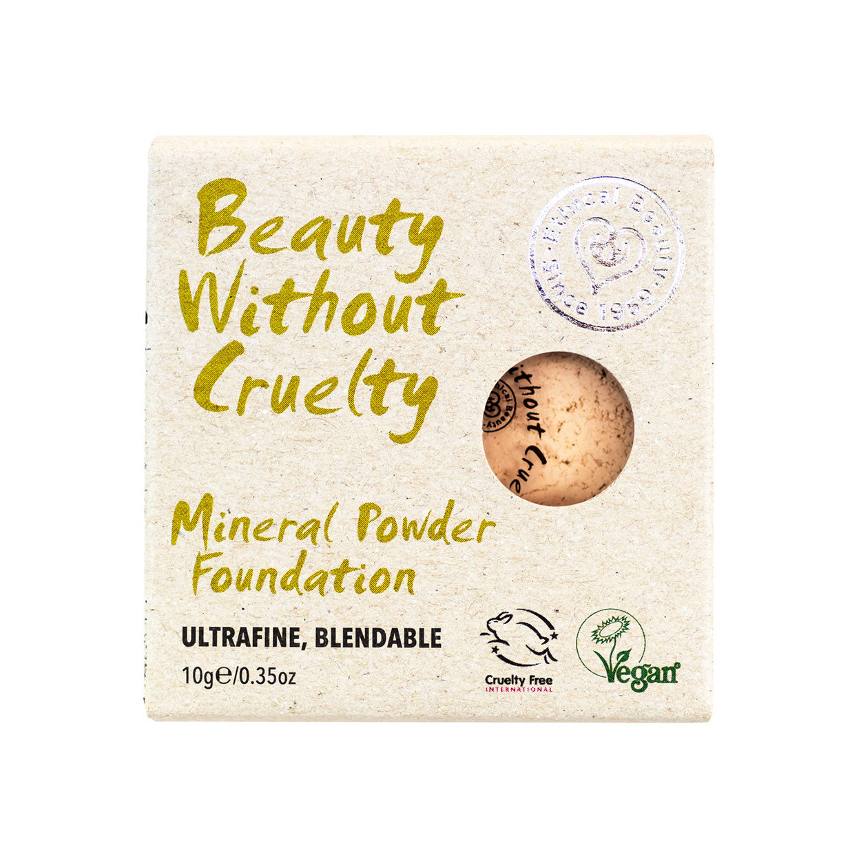 Image of Beauty Without Cruelty Mineral Foundation Powder in Pika in it's box