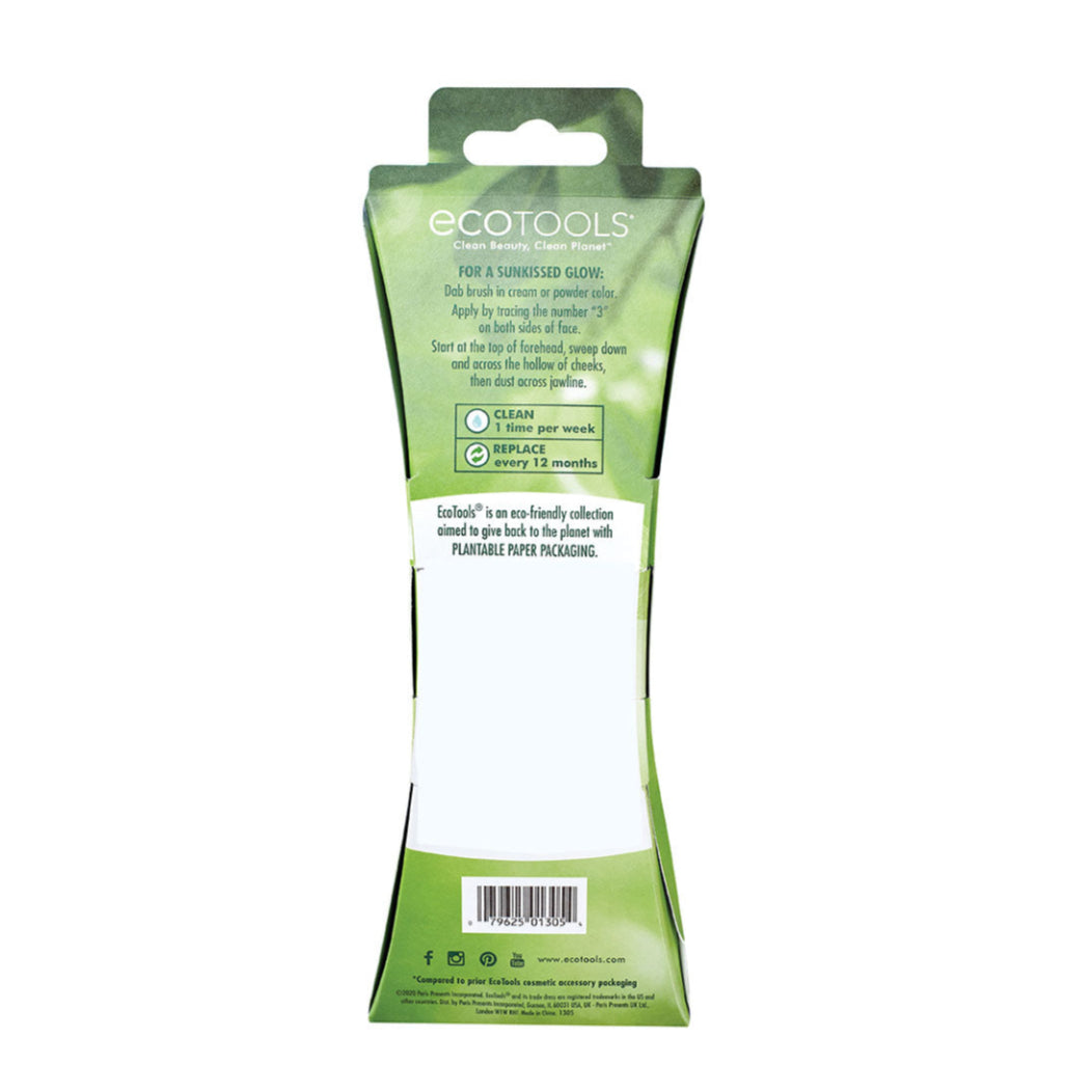 Eco Tools Blending and Bronzing brush back of packaging