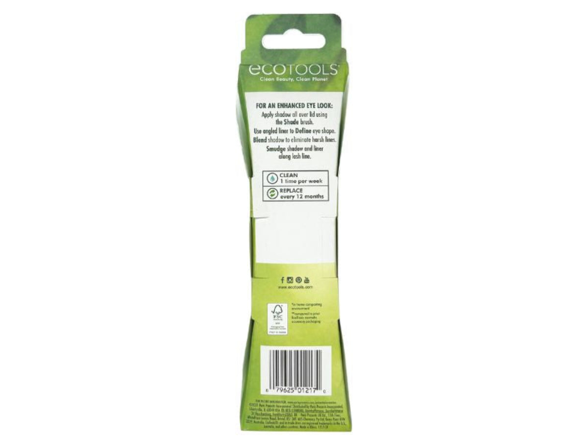 Back of Eco Tools Eye Enhancing Brush set from back