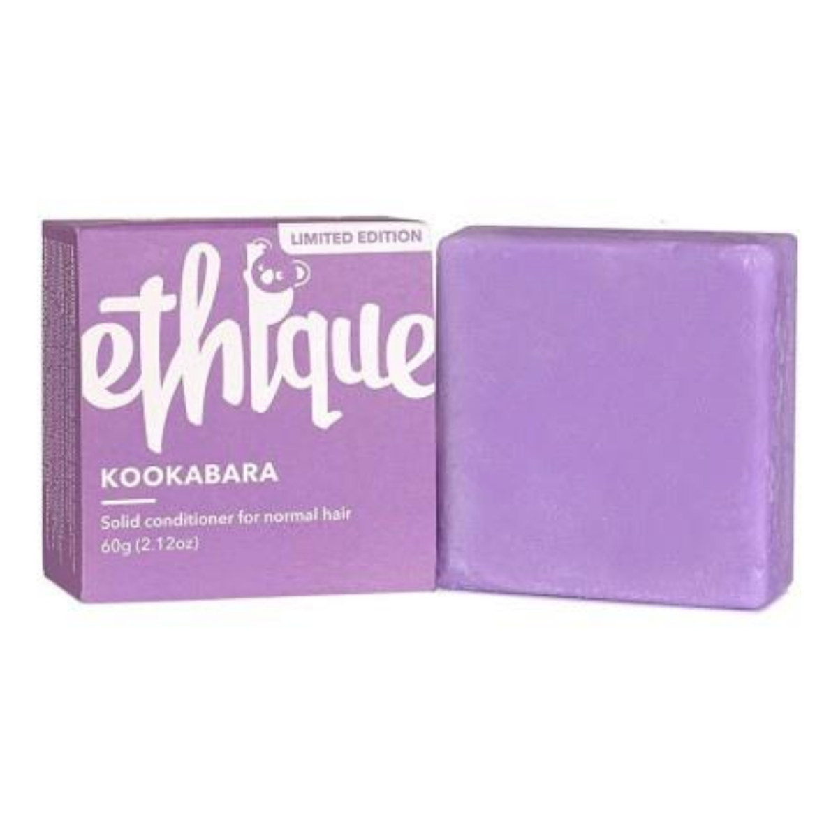 Image of Ethique Solid Conditioner Kookabara beside it's box