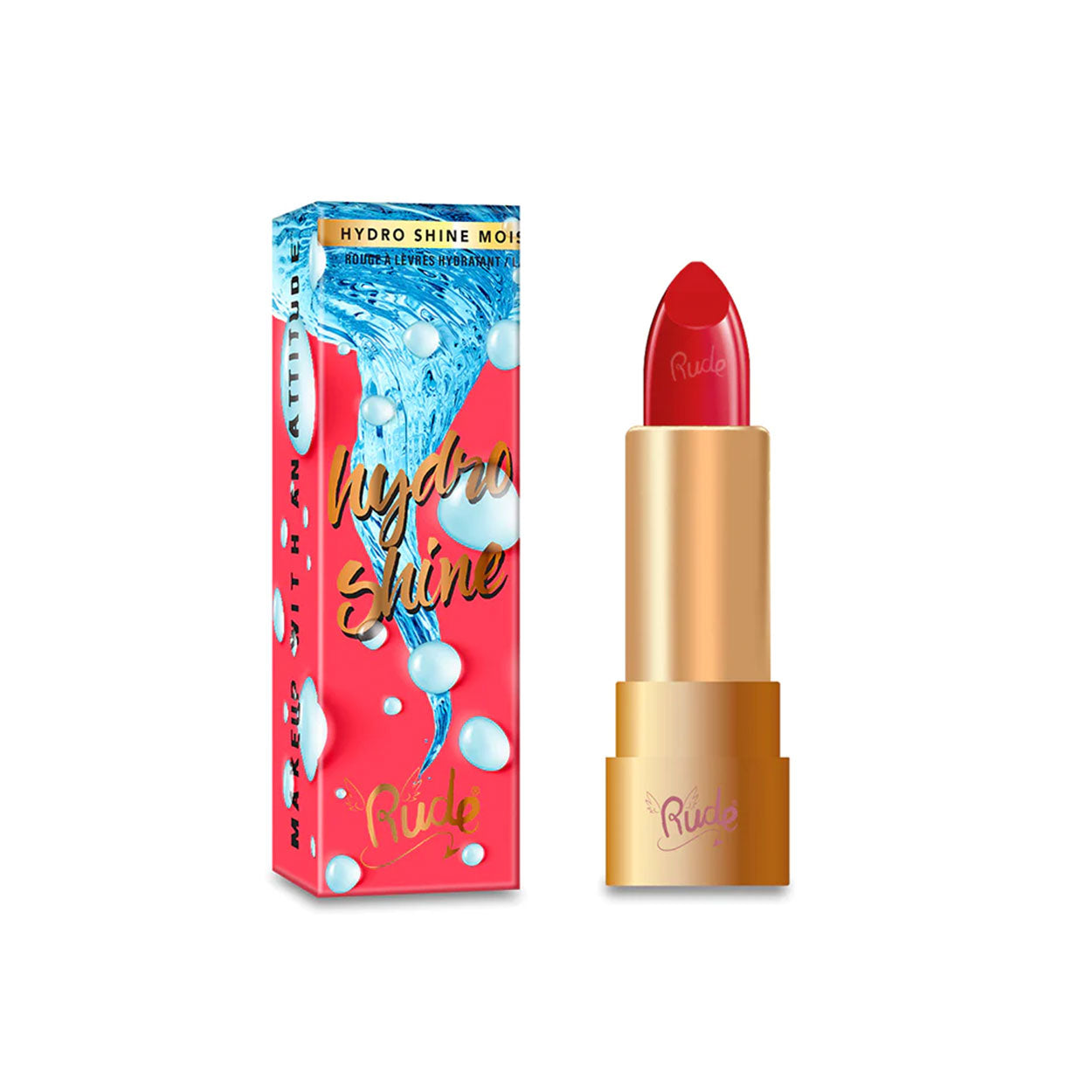 Rude Hydro Shine Moisturising Lipstick - Candy Apple