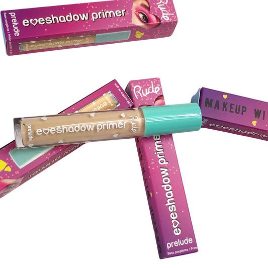 Images of boxes of Rude Prelude Eyeshadow Primer