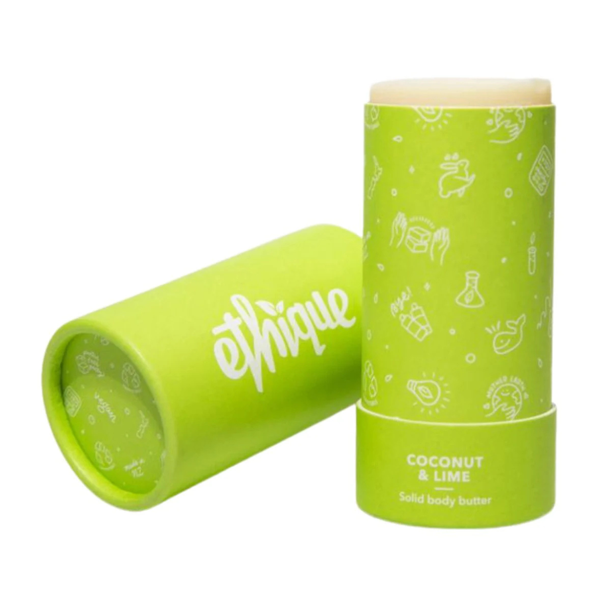 Image of Ethique Coconut and lime Body Butter tube with lid off