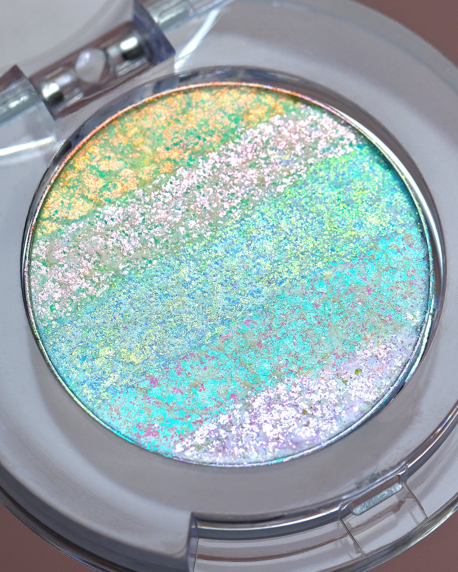 Image of Karla Cosmetics eyeshadow compact with iridescent pressed powder