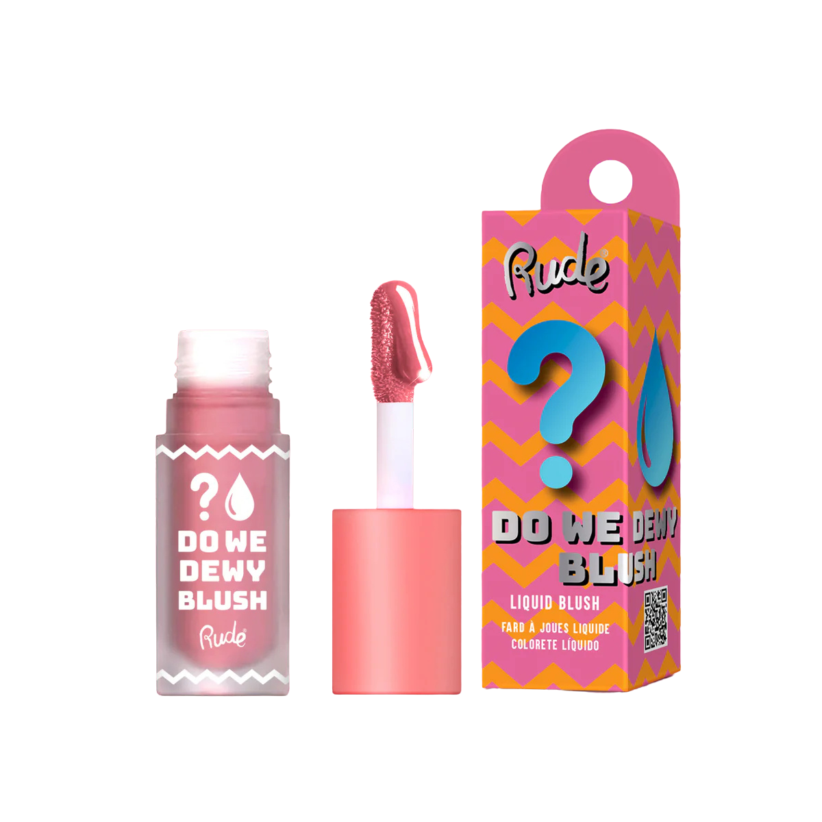 Image of Rude Do We Dewy Liquid Blush in Do We Dewy in Dusty Rose
